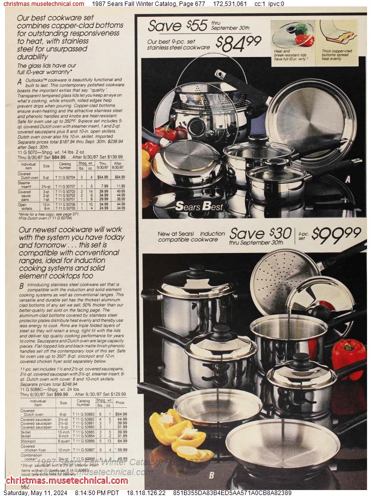 1987 Sears Fall Winter Catalog, Page 677