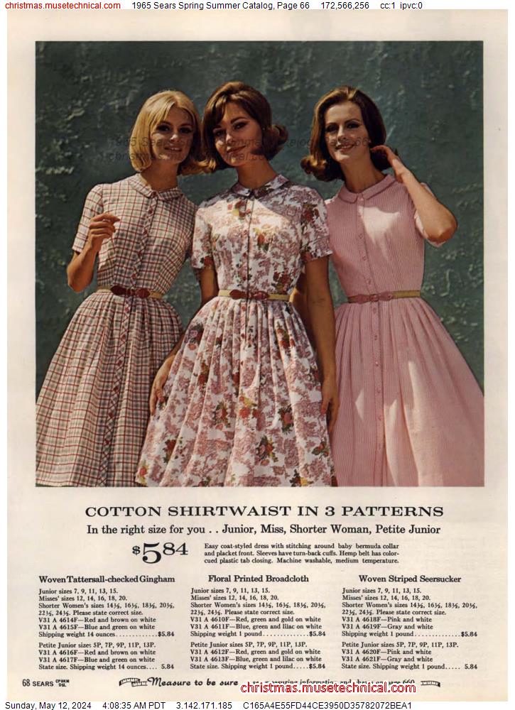 1965 Sears Spring Summer Catalog, Page 66
