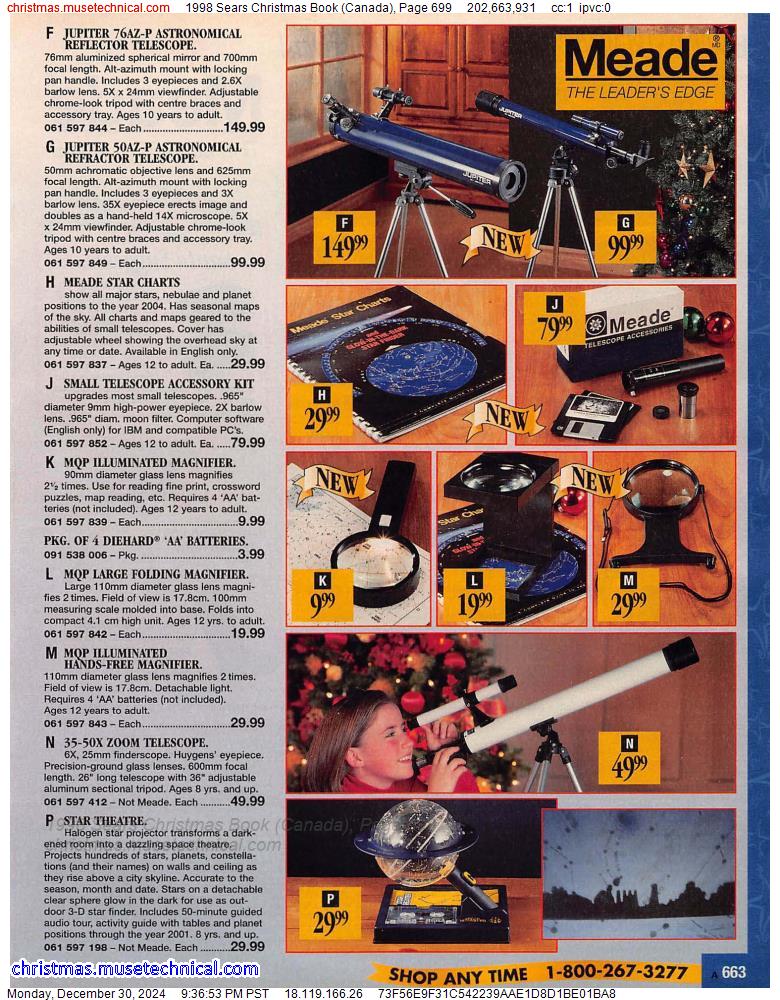 1998 Sears Christmas Book (Canada), Page 699