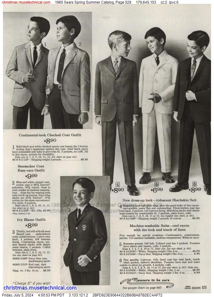 1965 Sears Spring Summer Catalog, Page 529