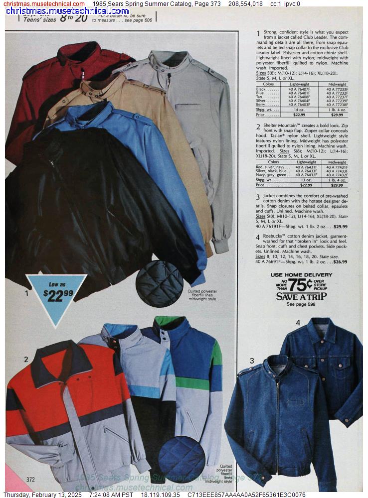 1985 Sears Spring Summer Catalog, Page 373