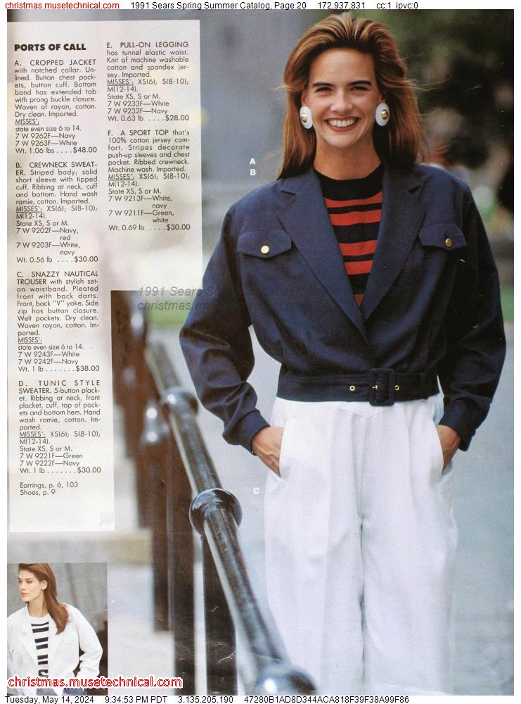 1991 Sears Spring Summer Catalog, Page 20