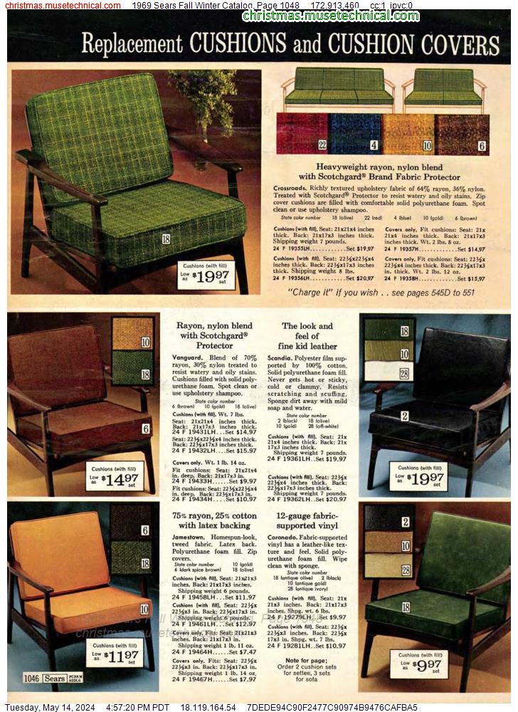 1969 Sears Fall Winter Catalog, Page 1048