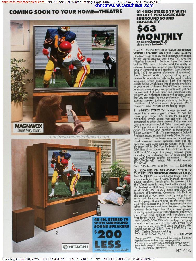 1991 Sears Fall Winter Catalog, Page 1484