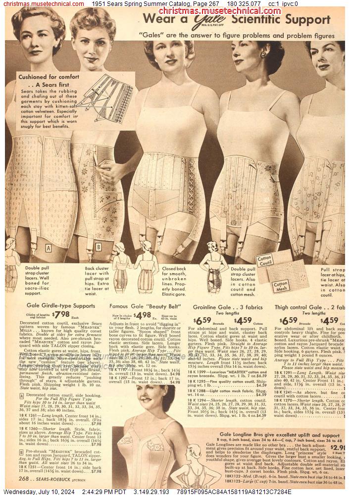 1951 Sears Spring Summer Catalog, Page 267