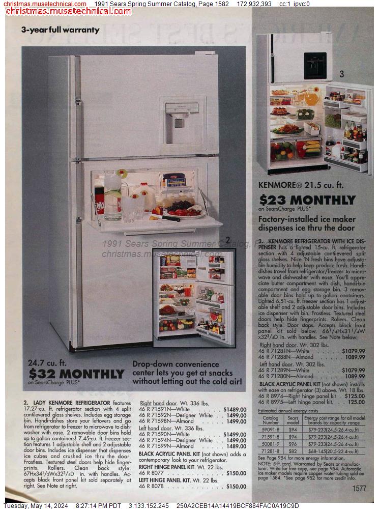 1991 Sears Spring Summer Catalog, Page 1582