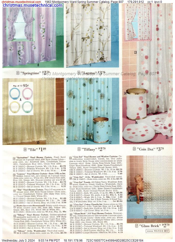 1963 Montgomery Ward Spring Summer Catalog, Page 807