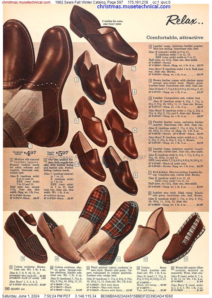1962 Sears Fall Winter Catalog, Page 597