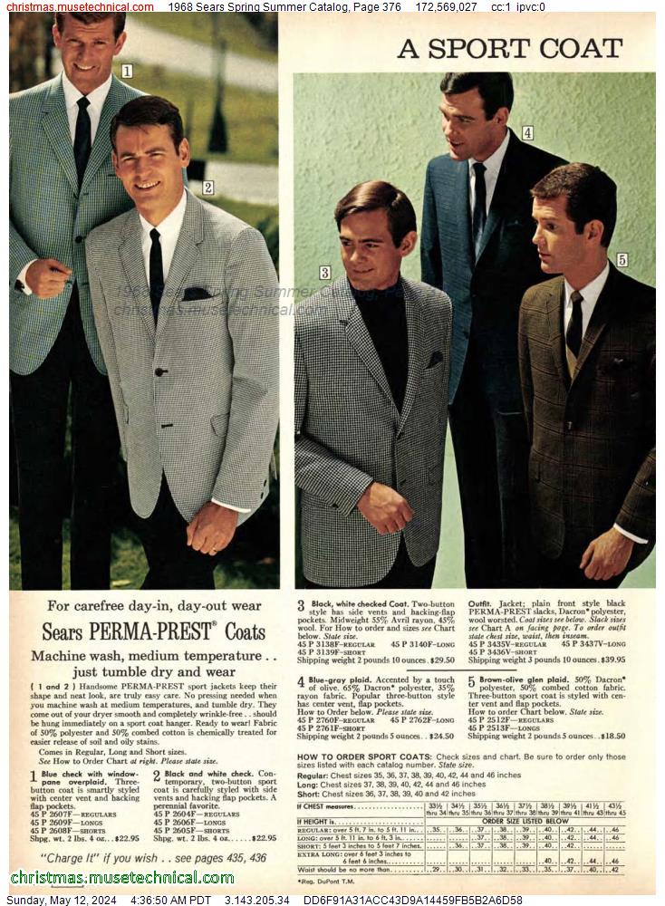 1968 Sears Spring Summer Catalog, Page 376