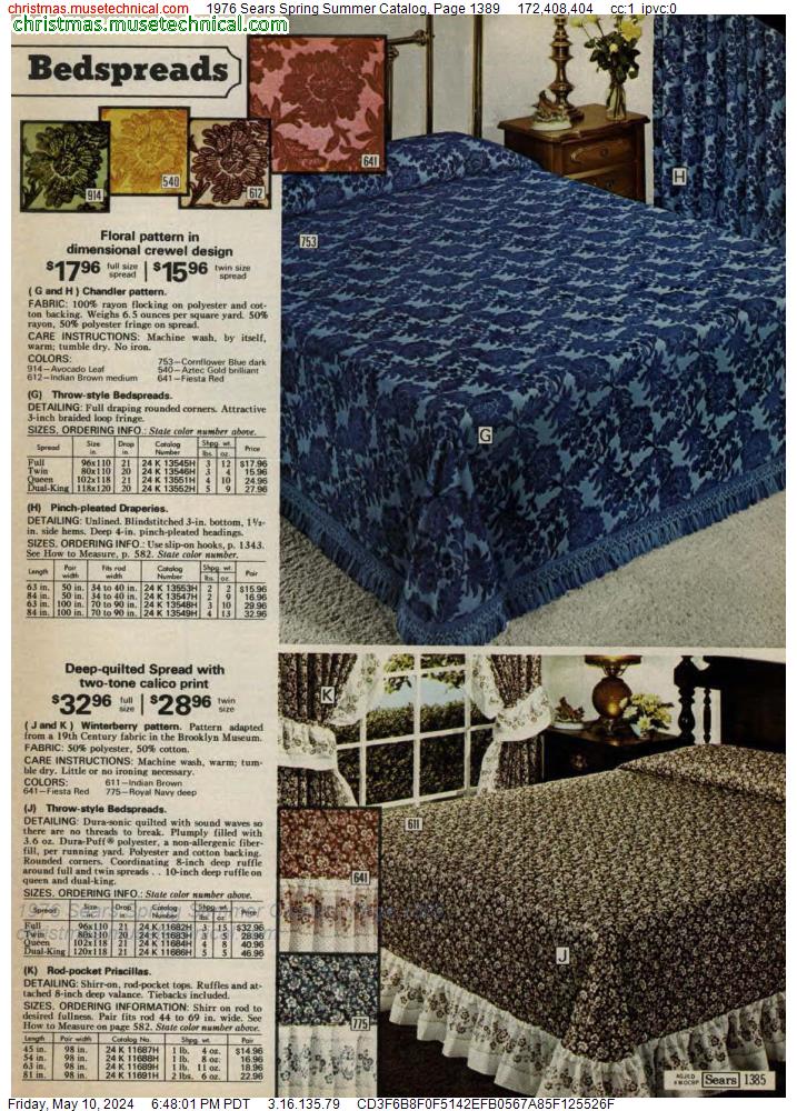 1976 Sears Spring Summer Catalog, Page 1389