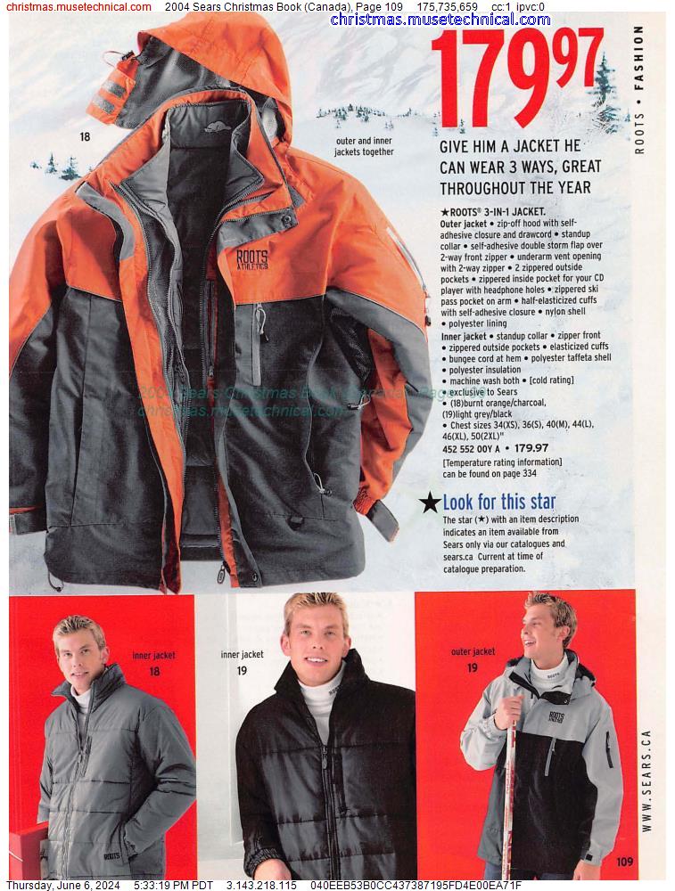 2004 Sears Christmas Book (Canada), Page 109