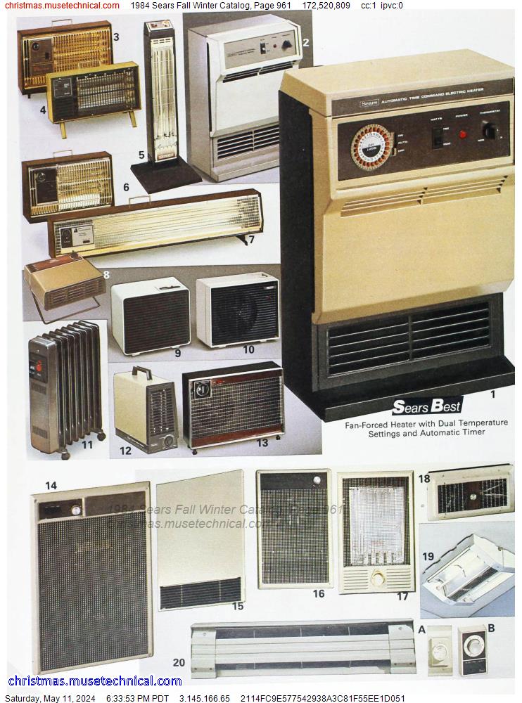 1984 Sears Fall Winter Catalog, Page 961