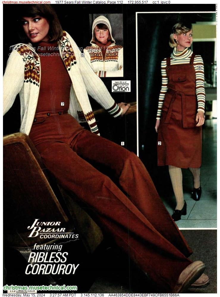 1977 Sears Fall Winter Catalog, Page 112