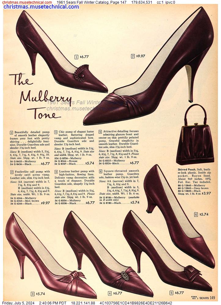 1961 Sears Fall Winter Catalog, Page 147