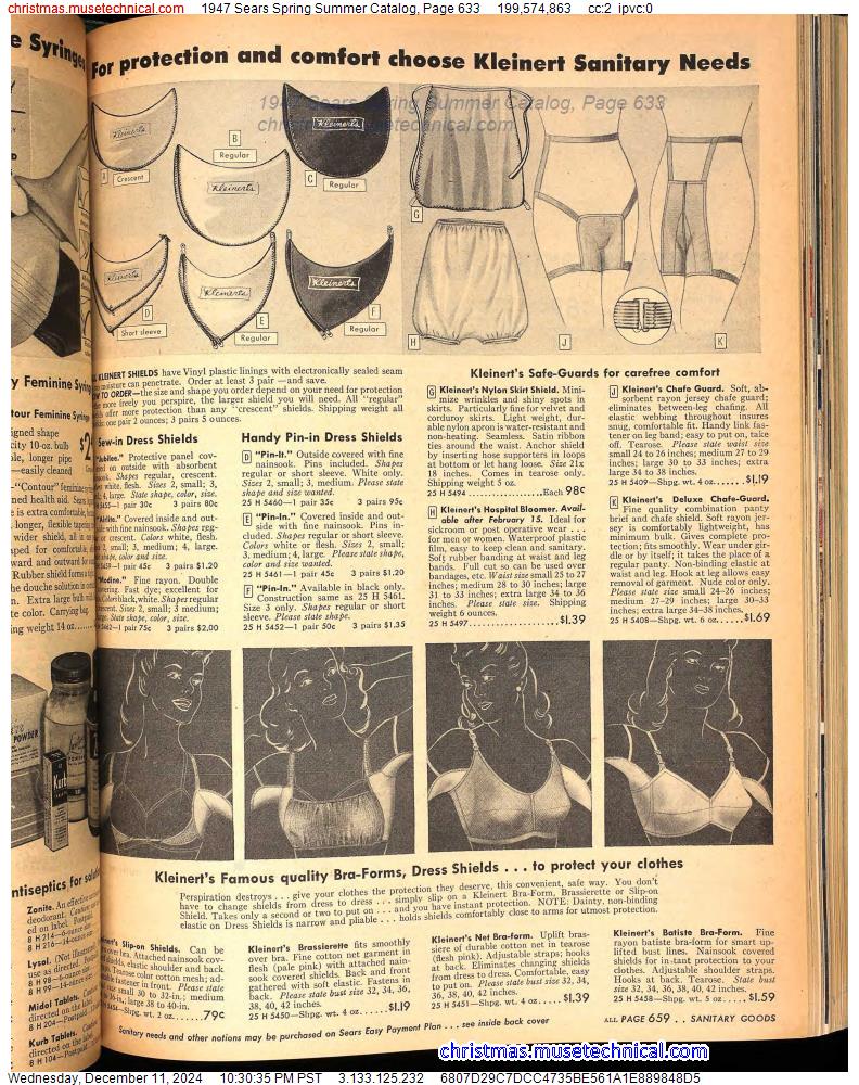 1947 Sears Spring Summer Catalog, Page 633