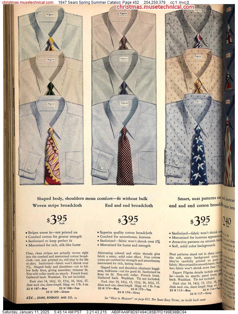 1947 Sears Spring Summer Catalog, Page 452