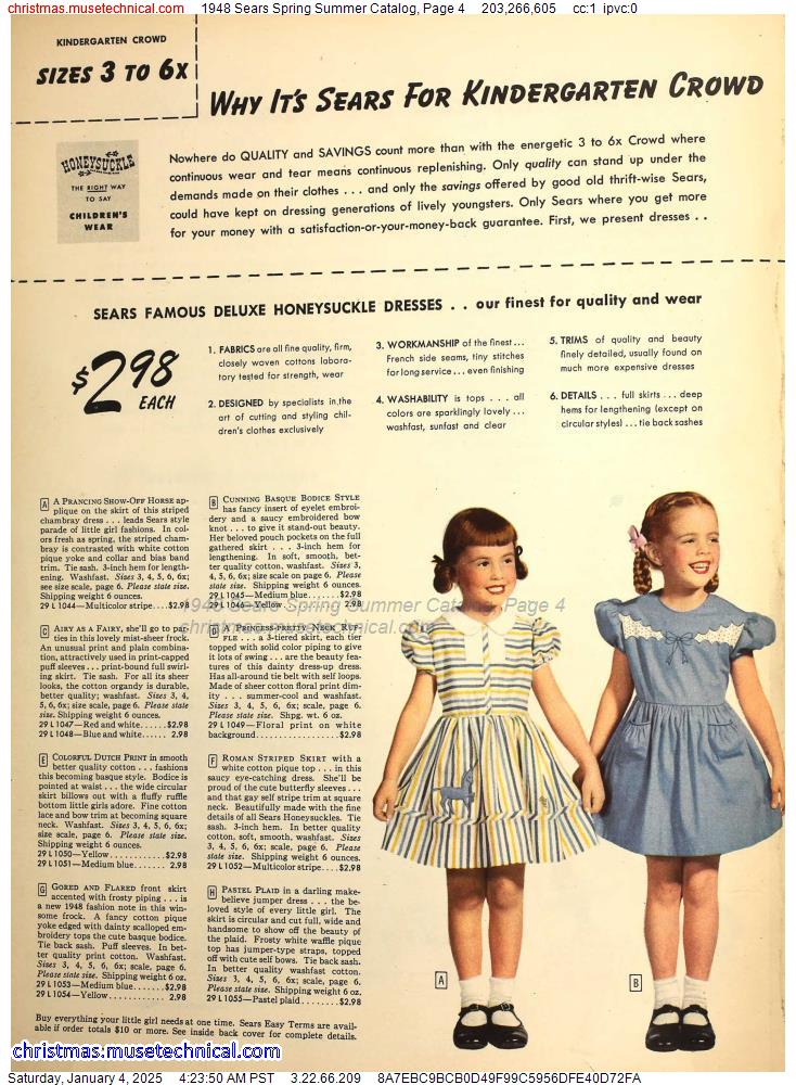 1948 Sears Spring Summer Catalog, Page 4