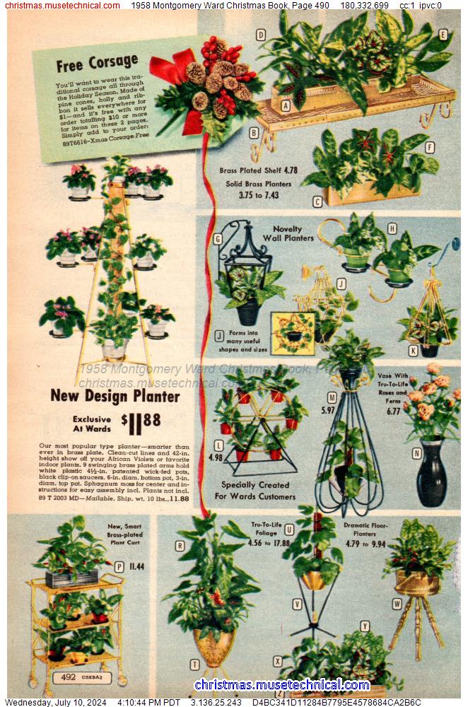 1958 Montgomery Ward Christmas Book, Page 490