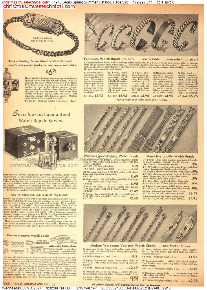 1943 Sears Spring Summer Catalog, Page 530
