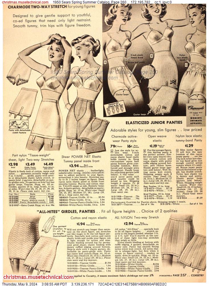 1950 Sears Spring Summer Catalog, Page 260