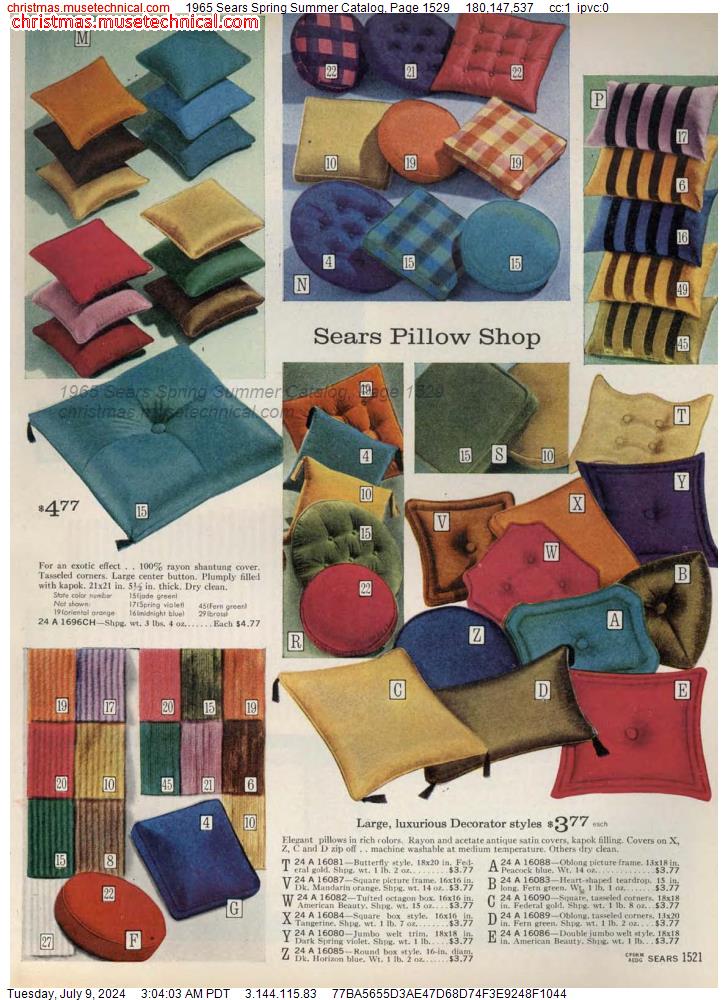 1965 Sears Spring Summer Catalog, Page 1529