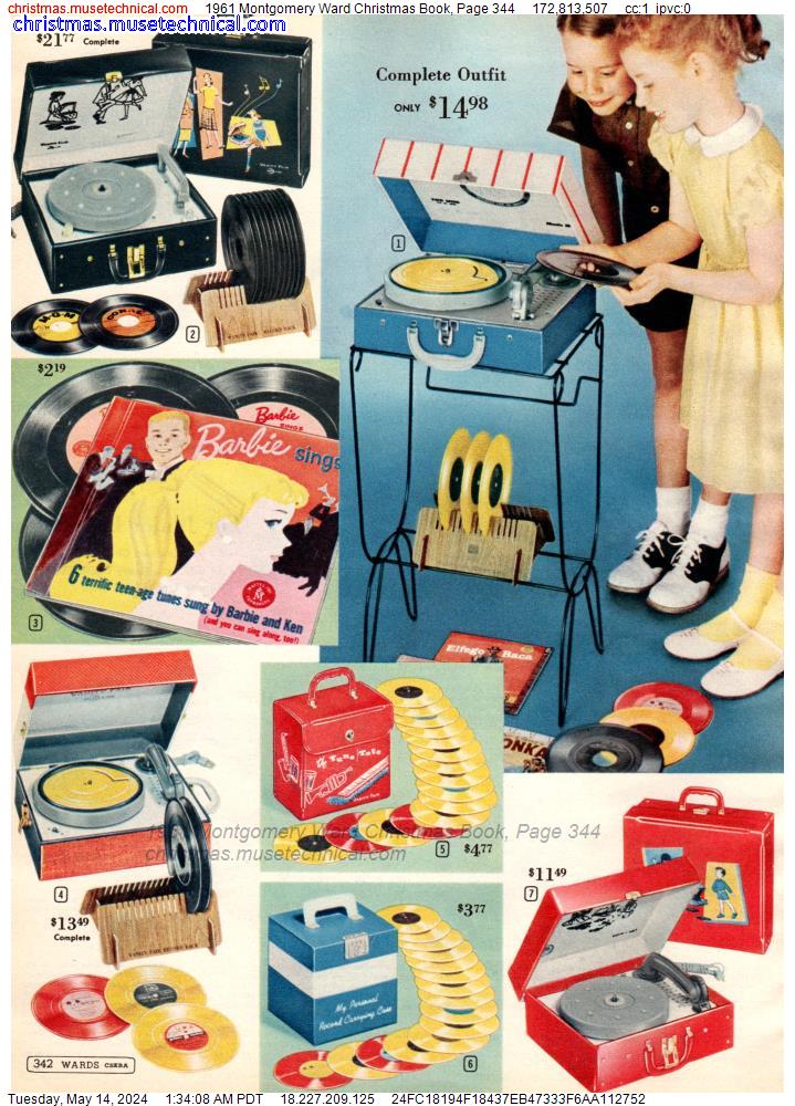 1961 Montgomery Ward Christmas Book, Page 344