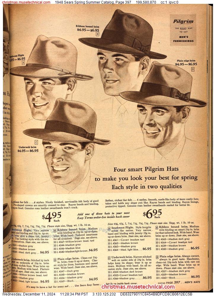 1948 Sears Spring Summer Catalog, Page 397