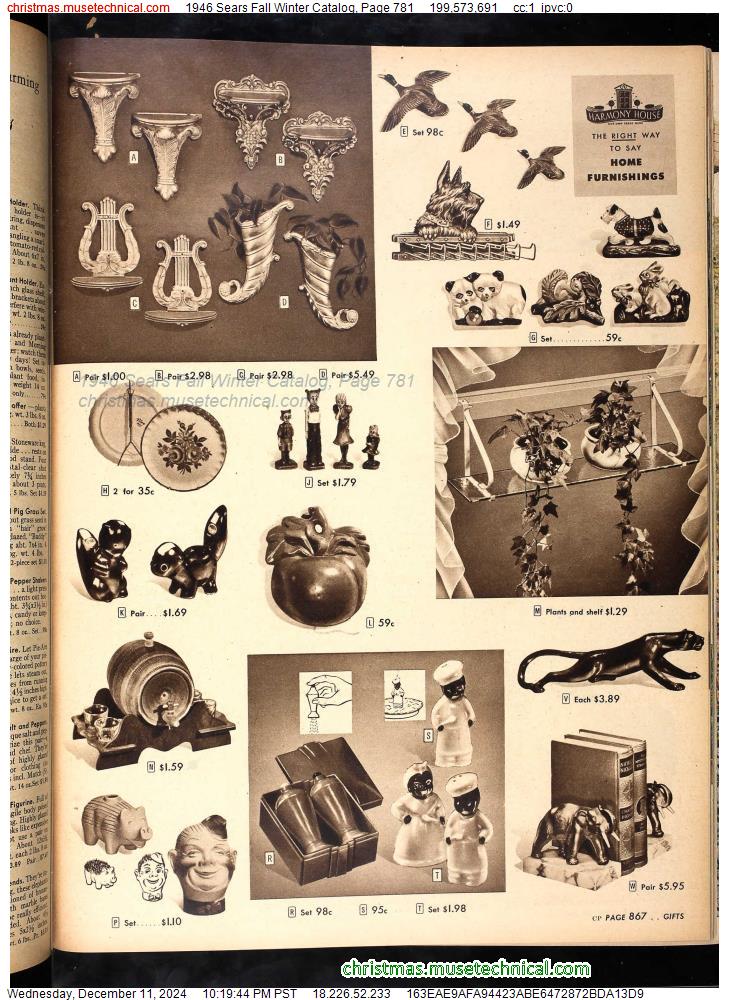 1946 Sears Fall Winter Catalog, Page 781