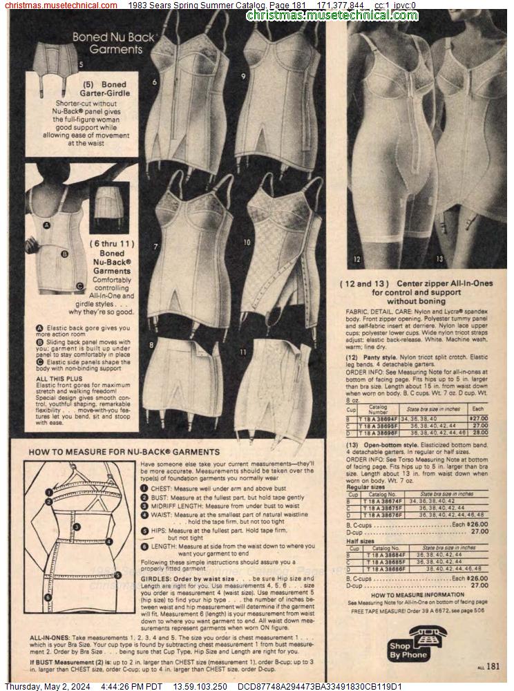 1983 Sears Spring Summer Catalog, Page 181