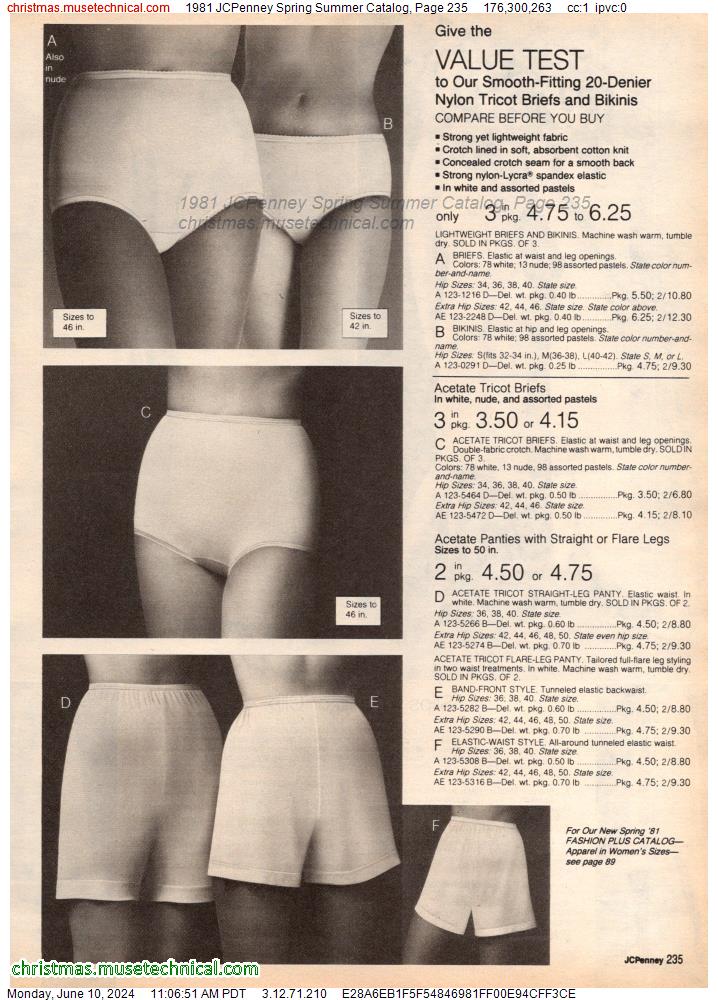 1981 JCPenney Spring Summer Catalog, Page 235