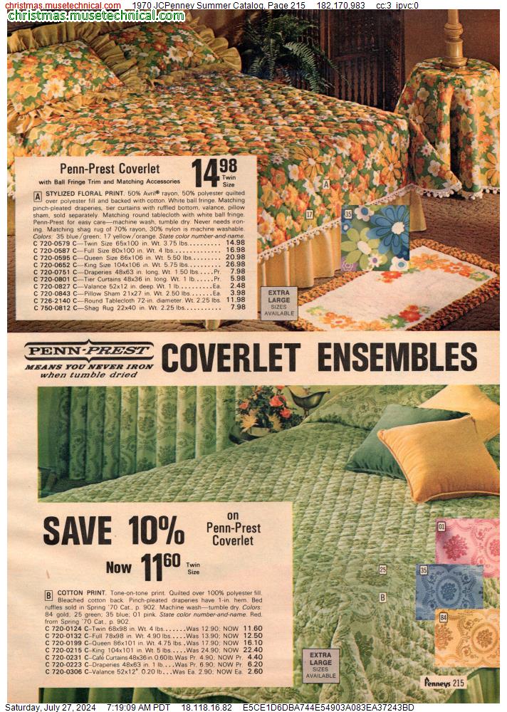 1970 JCPenney Summer Catalog, Page 215