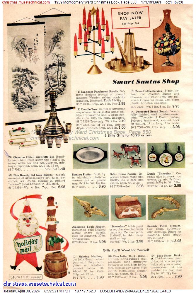 1959 Montgomery Ward Christmas Book, Page 550