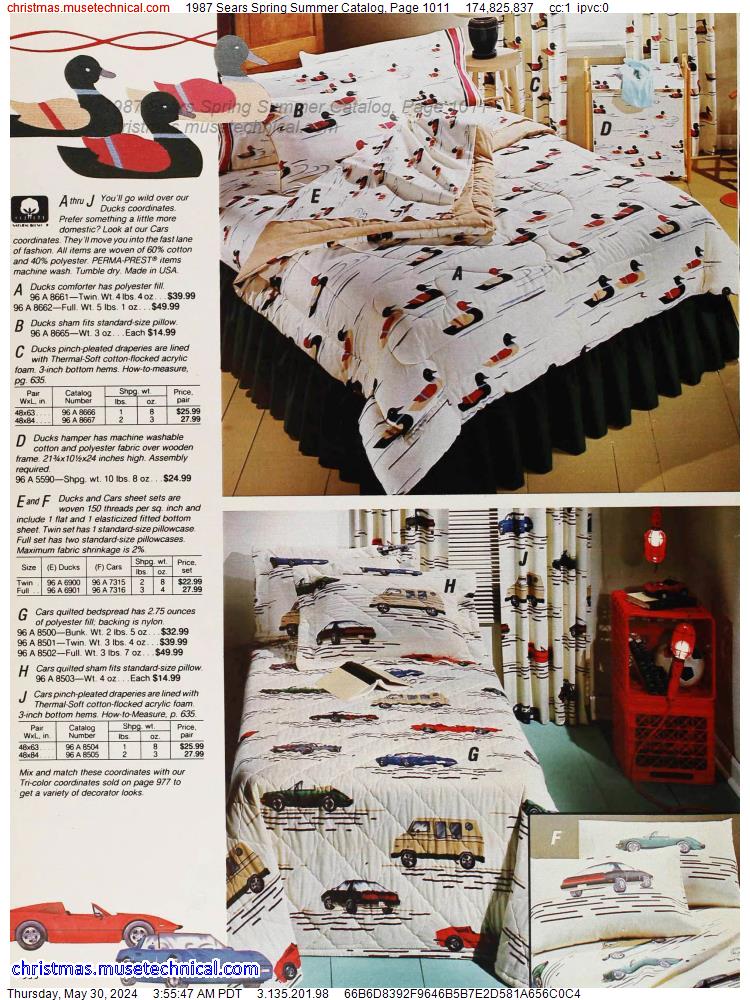 1987 Sears Spring Summer Catalog, Page 1011