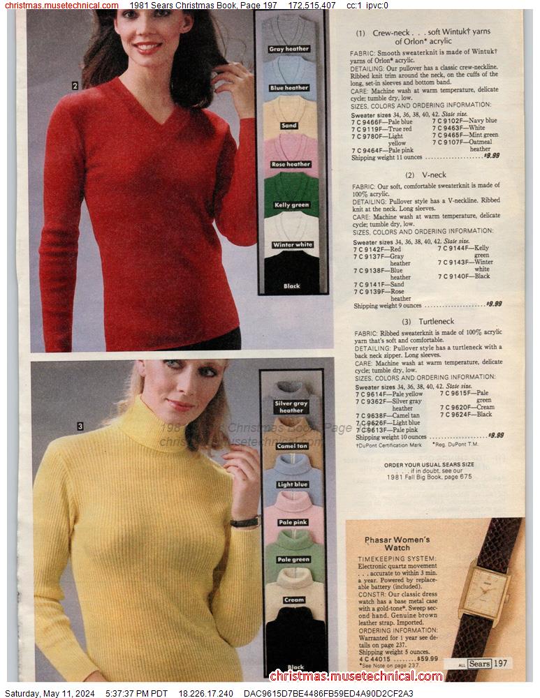 1981 Sears Christmas Book, Page 197