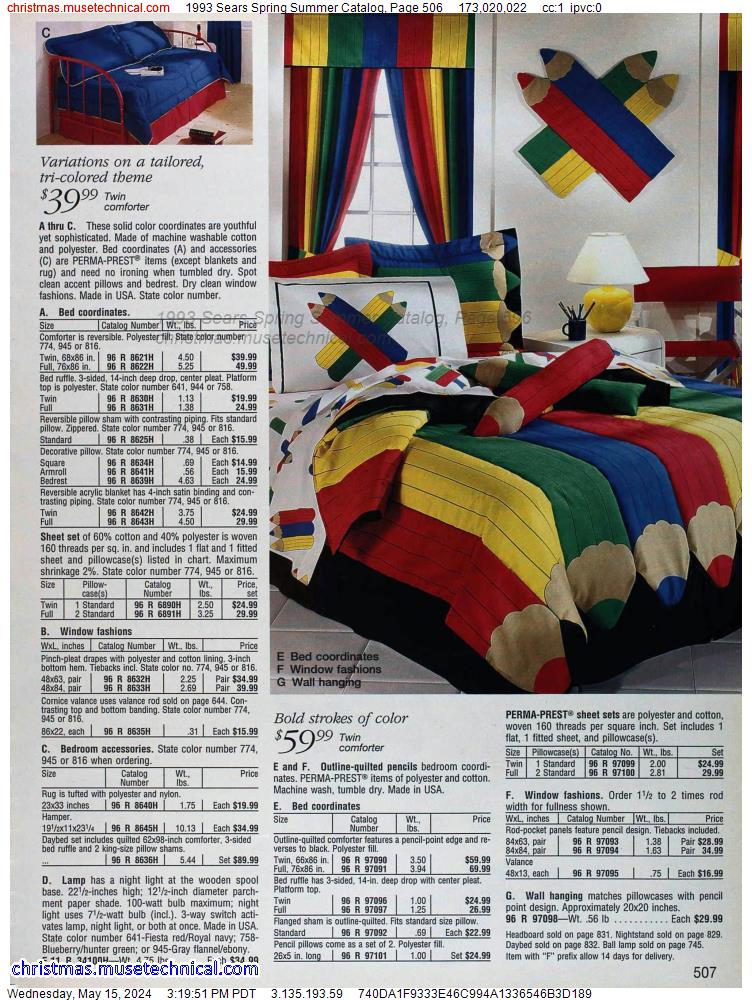 1993 Sears Spring Summer Catalog, Page 506