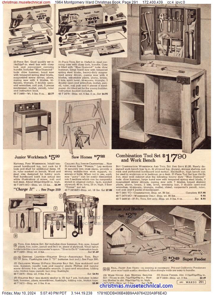 1964 Montgomery Ward Christmas Book, Page 291