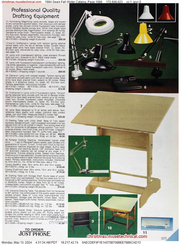 1984 Sears Fall Winter Catalog, Page 1066