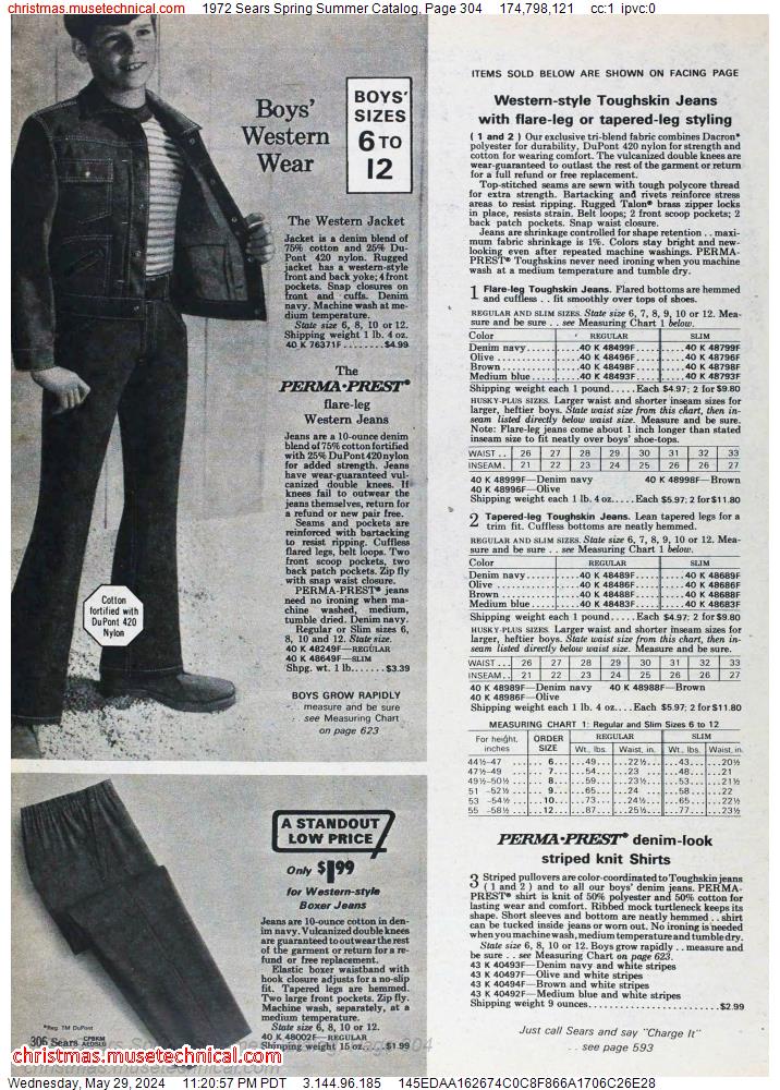 1972 Sears Spring Summer Catalog, Page 304