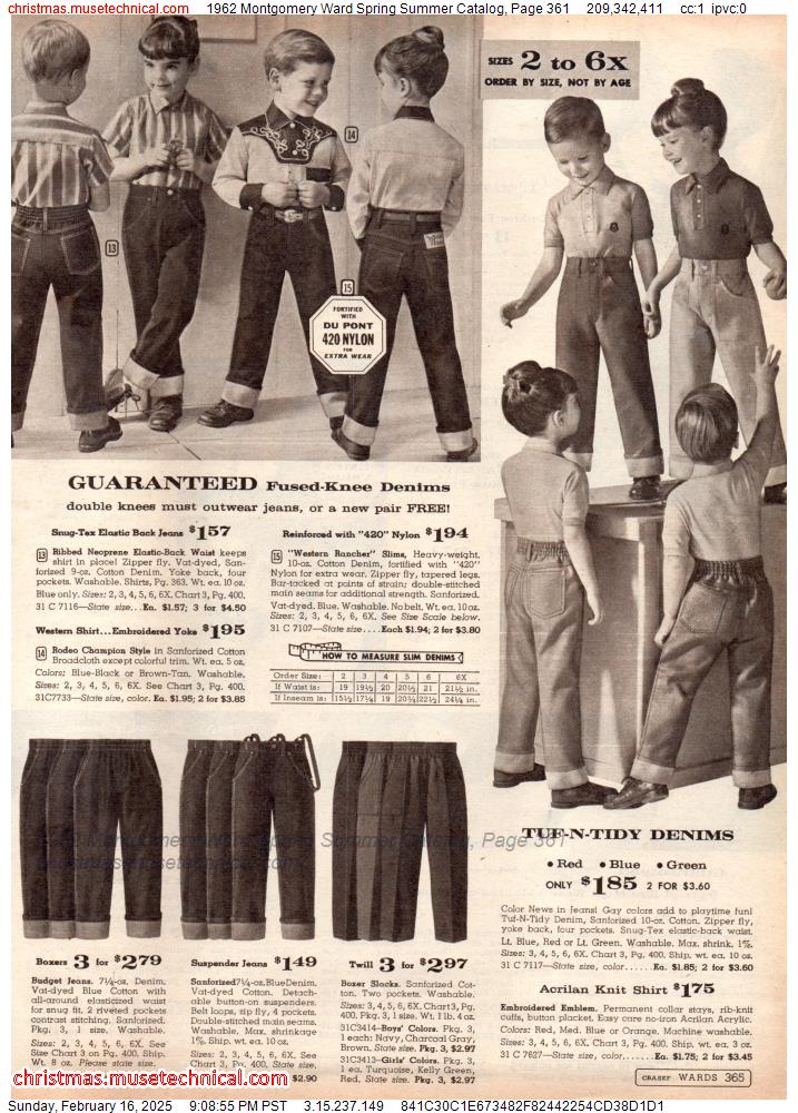 1962 Montgomery Ward Spring Summer Catalog, Page 361