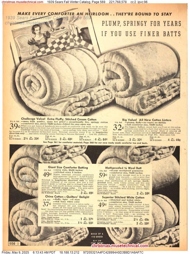 1939 Sears Fall Winter Catalog, Page 569