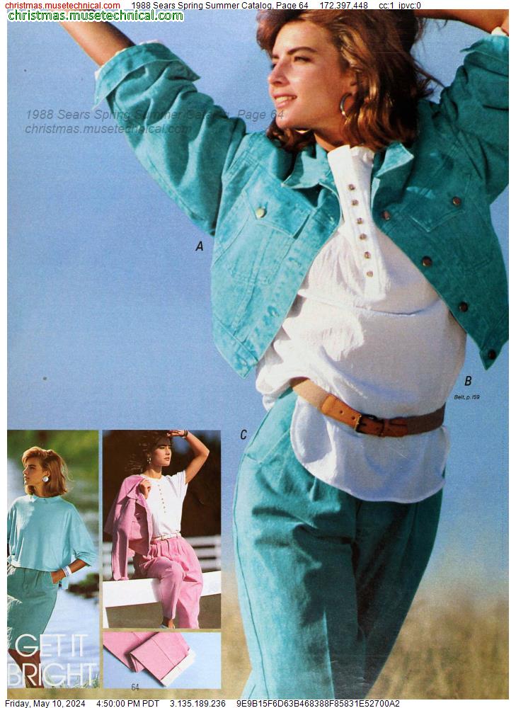 1988 Sears Spring Summer Catalog, Page 64