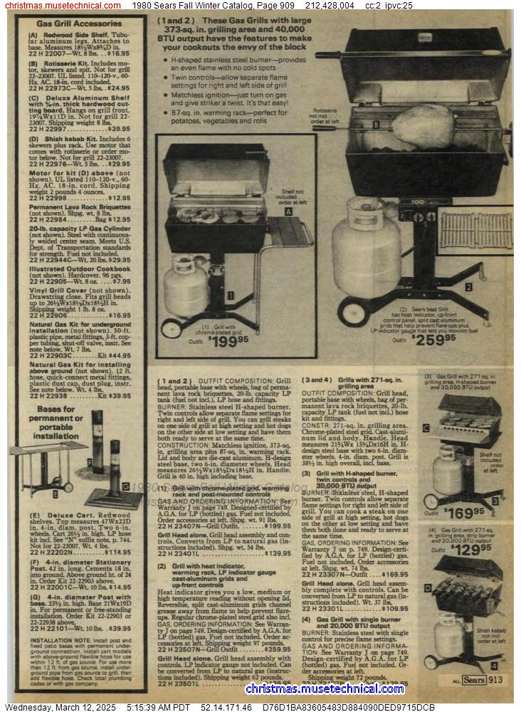 1980 Sears Fall Winter Catalog, Page 909