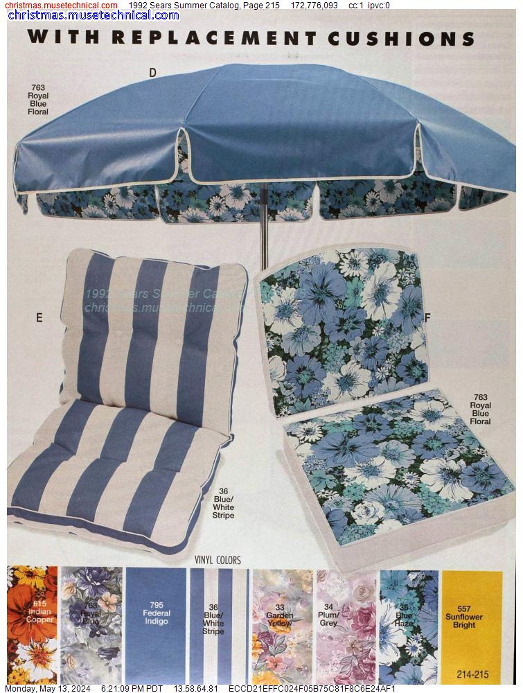 1992 Sears Summer Catalog, Page 215