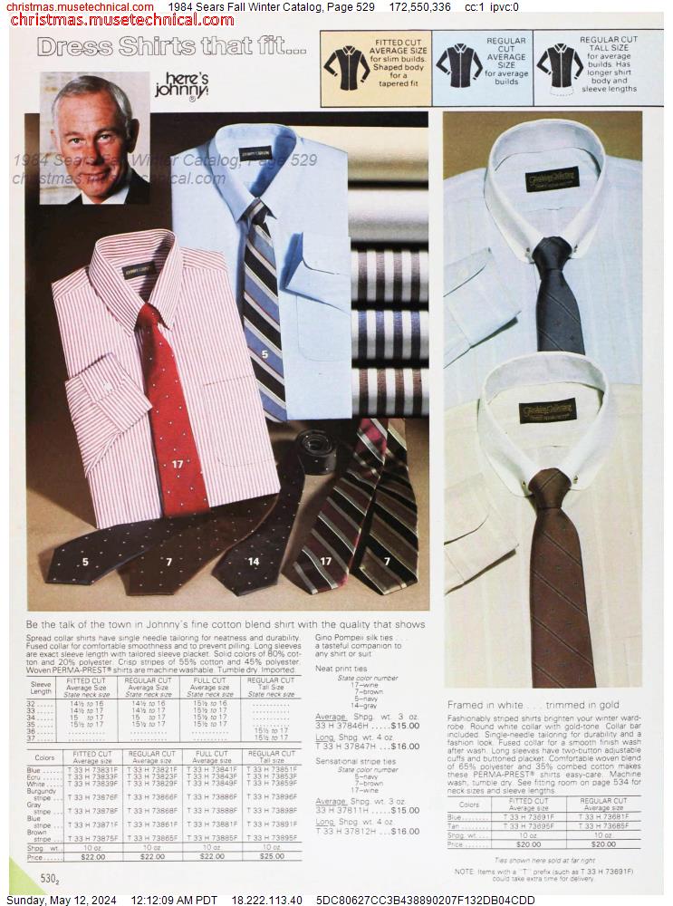 1984 Sears Fall Winter Catalog, Page 529