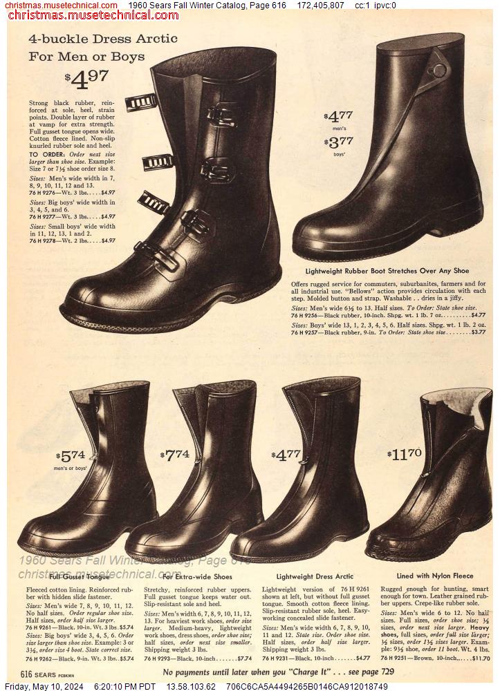 1960 Sears Fall Winter Catalog, Page 616