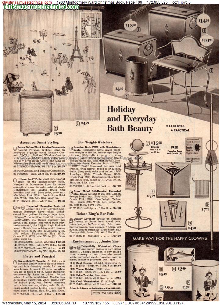 1963 Montgomery Ward Christmas Book, Page 409