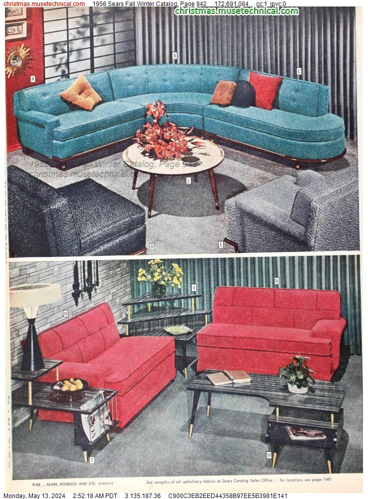 1956 Sears Fall Winter Catalog, Page 942