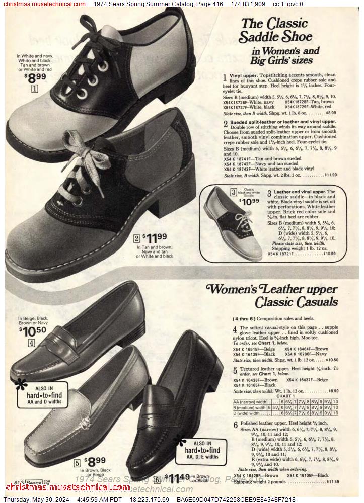 1974 Sears Spring Summer Catalog, Page 416