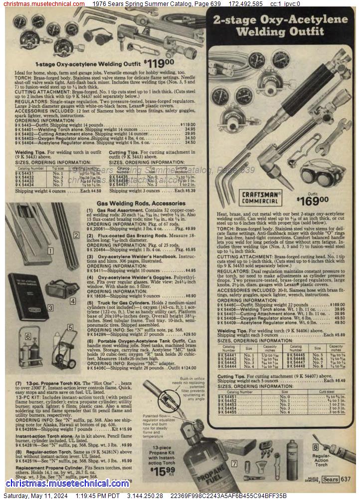 1976 Sears Spring Summer Catalog, Page 639