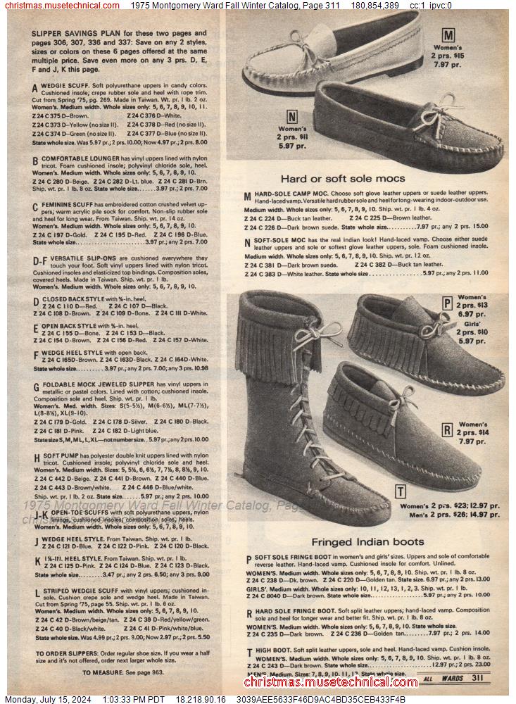 1975 Montgomery Ward Fall Winter Catalog, Page 311